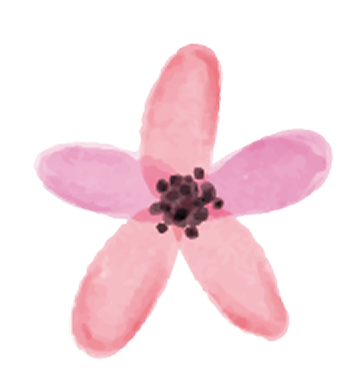 ピンクの花のイラスト